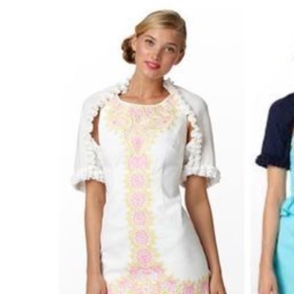 Lilly Pulitzer Phoebe Ruffled Cropped Cardigan