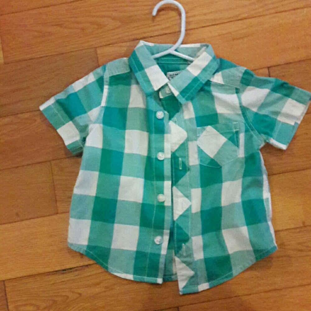 old navy short sleeve boys button down