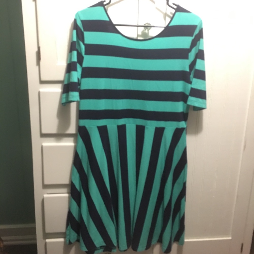 Trendy Striped Knit dress