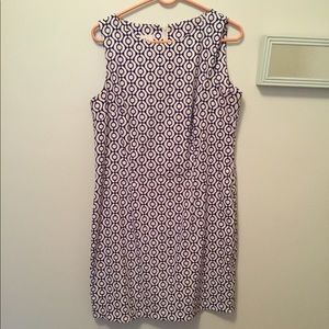 Alyx Limited blue and white shift dress size 14