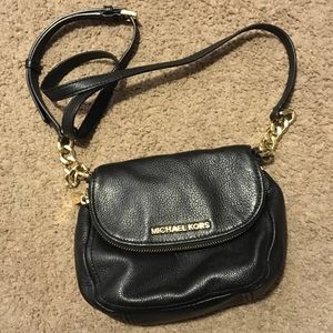 Michael kors Bedford flap black leather cross body
