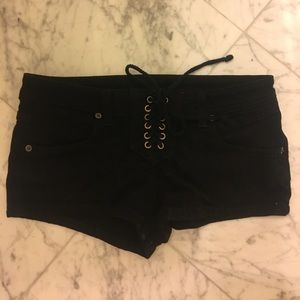 Carmar Black Denim Shorts