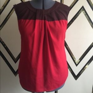 Pleated Color Block NY&Co Blouse