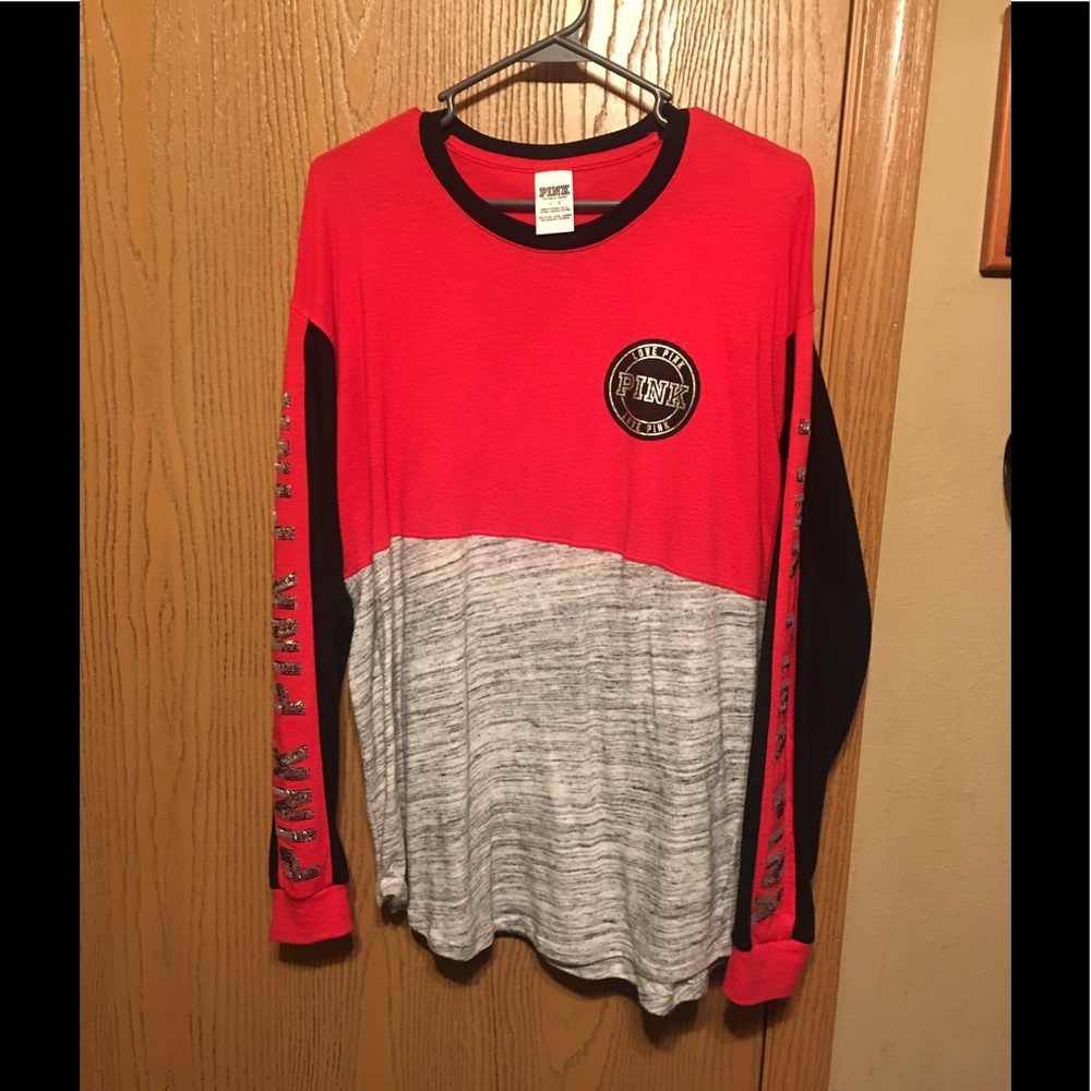 ***SOLD*** Pink bling Crew