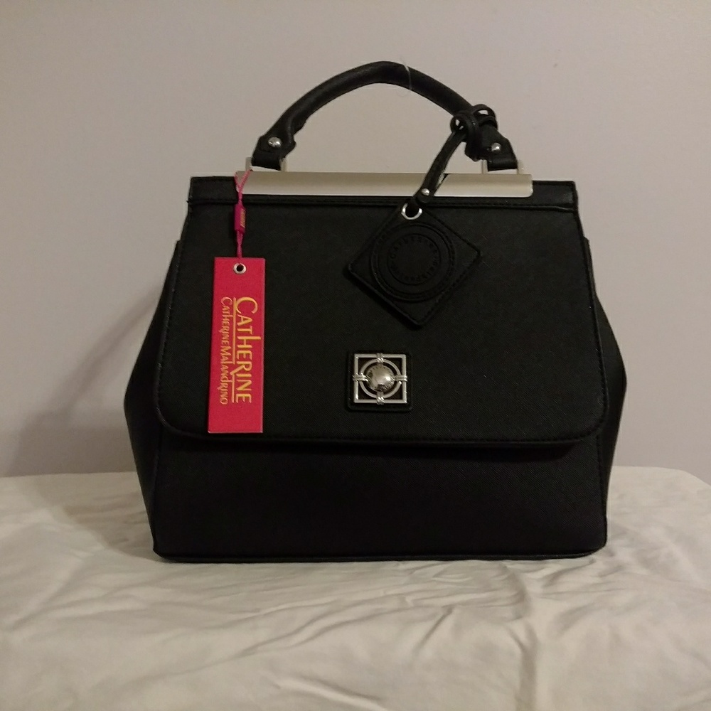 Catherine Malandrino Black Satchel Bag