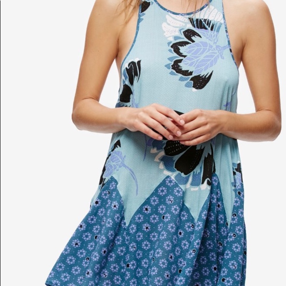 Printed slip dress