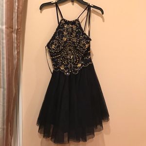 Windsor Navy (Gold bedazzlement) Hoco dress Size 5
