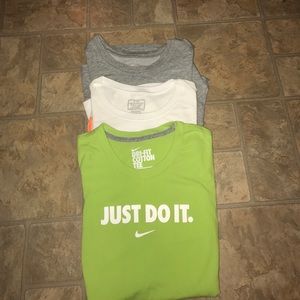 3 Women's Nike Dri-Fit tshirts