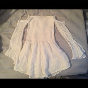 Off shoulder romper