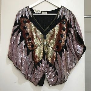 Vintage Sequined Top