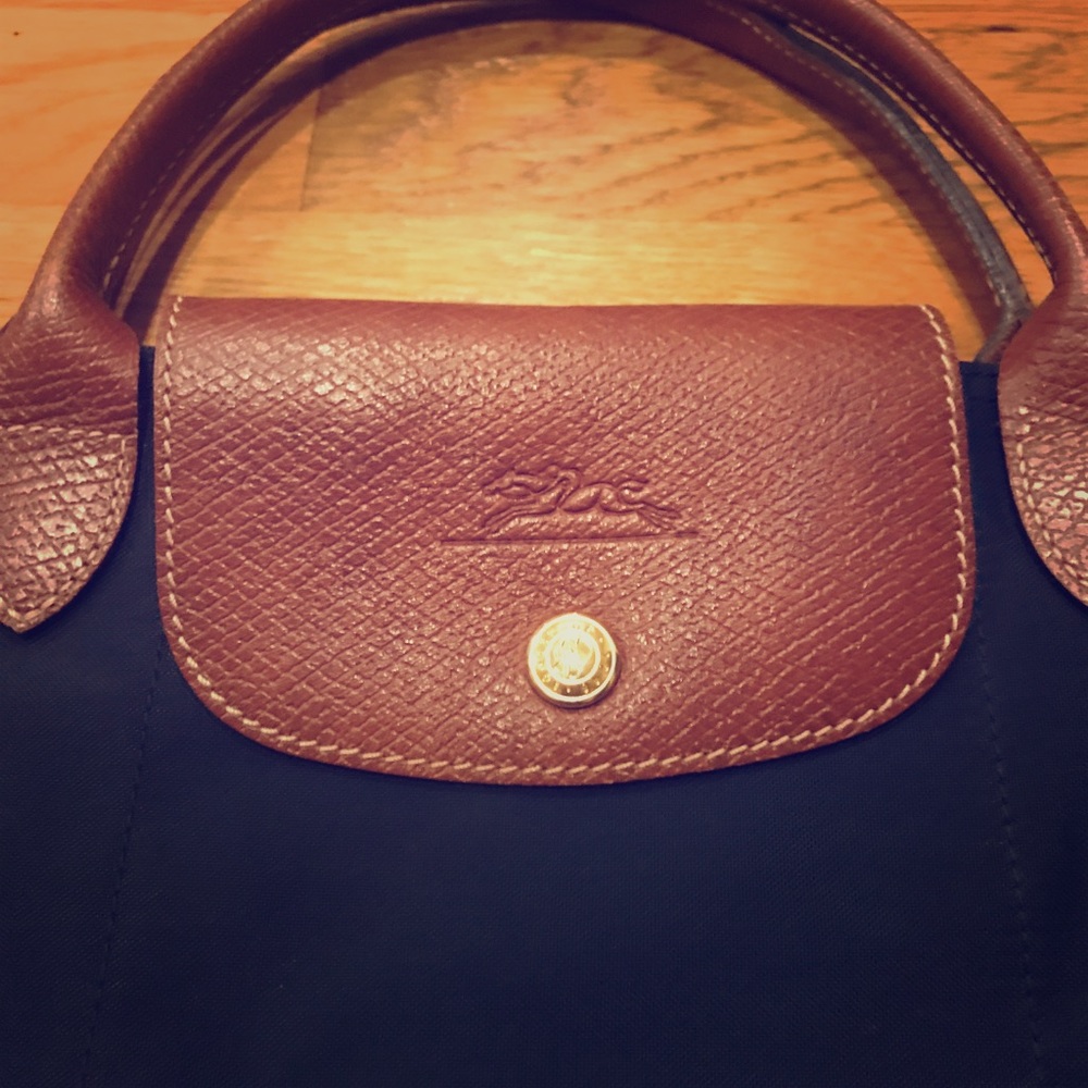 Long Champ Navy Le Pilage Tote
