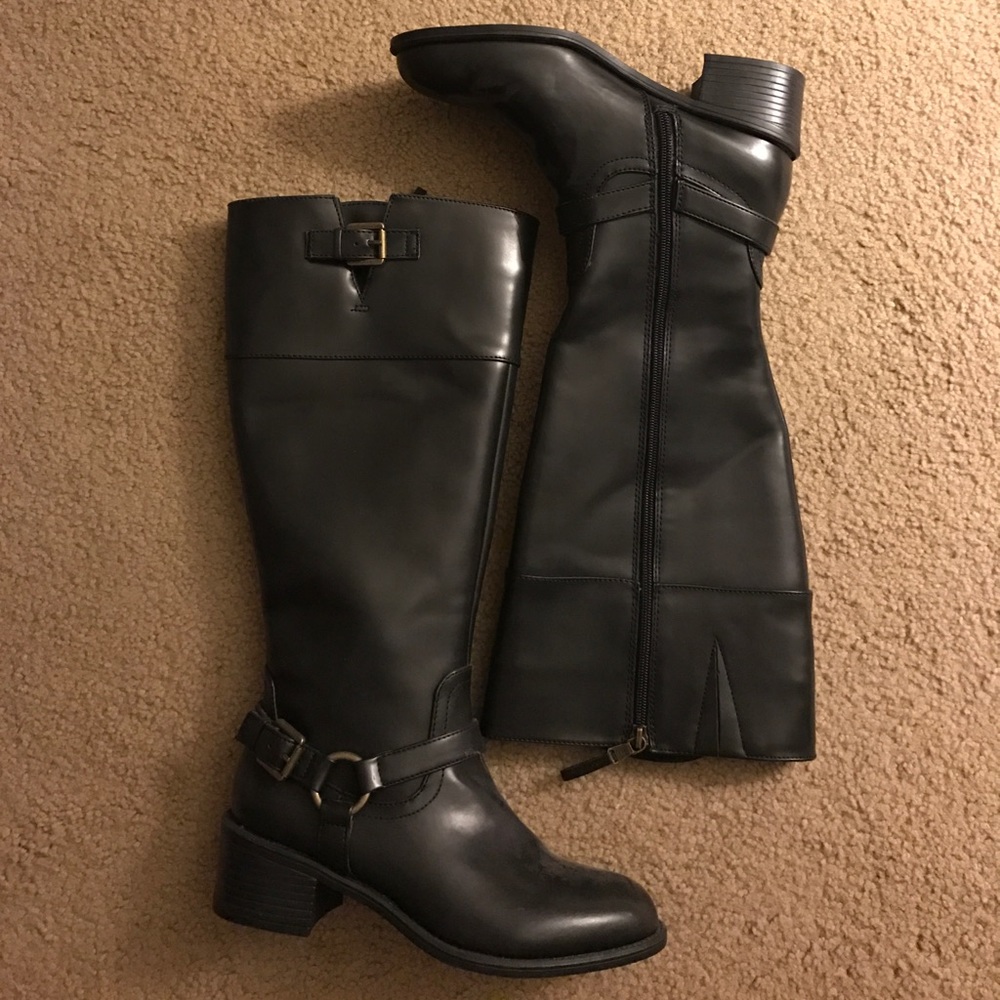 NWOT Chaps Faux Leather Boots