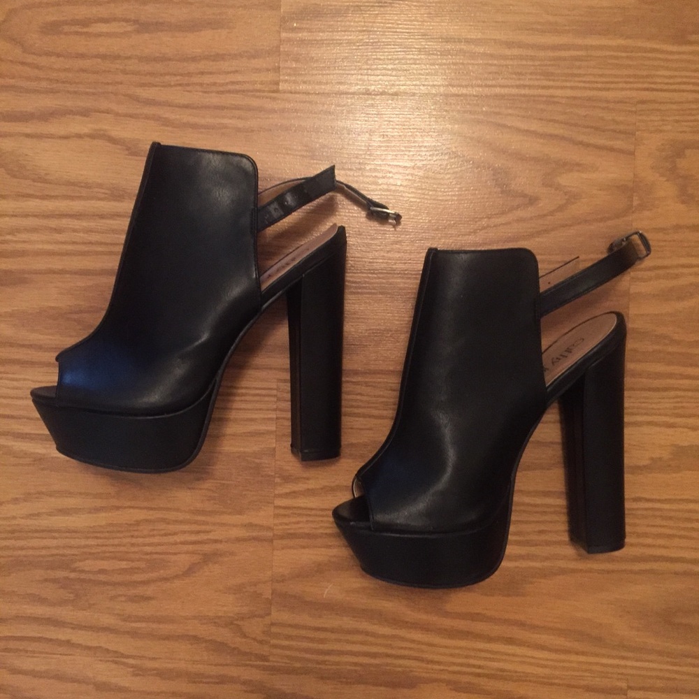 Black Cathy Jean 5 inch heels