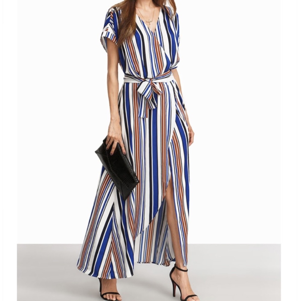 High slit maxi dress