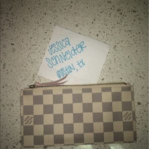 Louis Vuitton Felicie Damier Azur Zip Insert