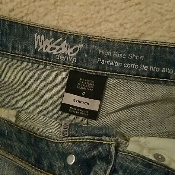 High Rise Denim Shorts - Picture 2 of 4