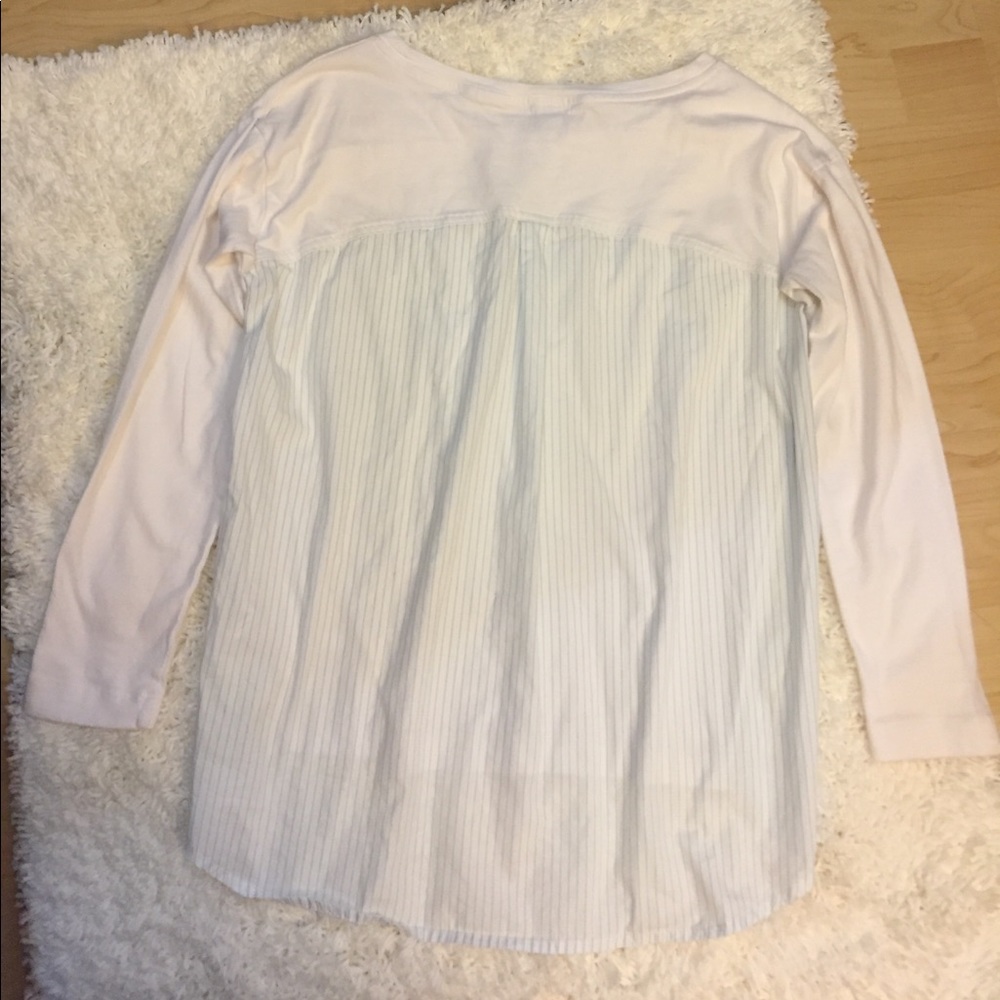 J. Crew Cotton Mixed Media Long Sleeve T-Shirt - Picture 4 of 7