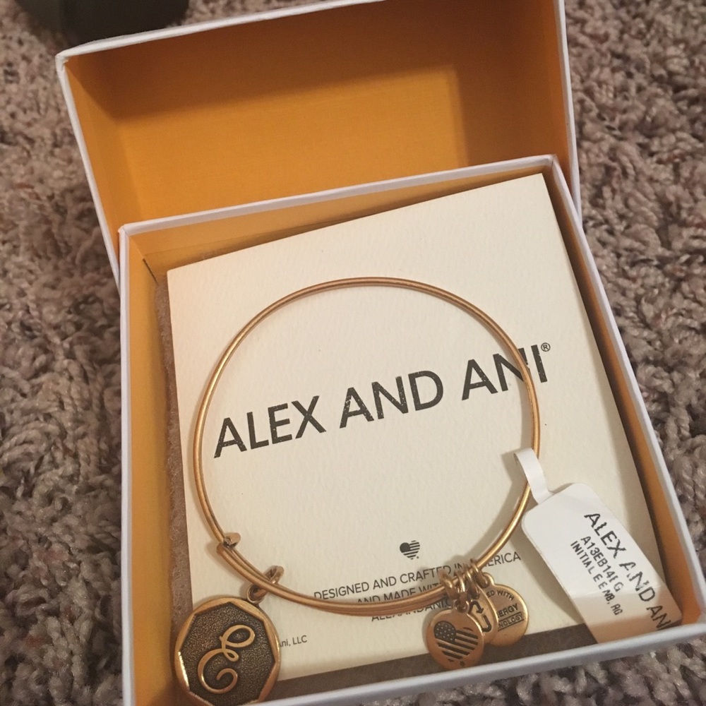 Alex and Ani "E" bracelet