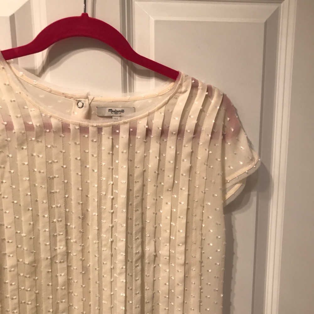 Madewell Textured Short Sleeve Blouse