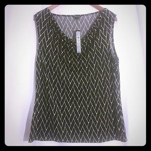 NEW Tahari Women's Size L Geometric Tank
