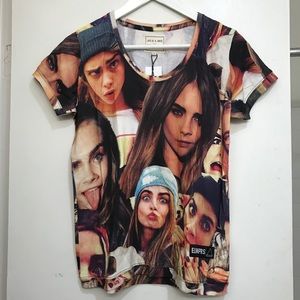 NWT Cara Delevigne tshirt