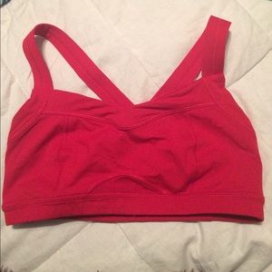 Red lululemon bra