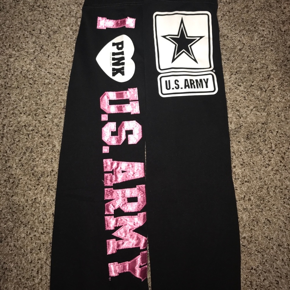 SOLD: RARE Victoria's Secret PINK U.S. ARMY Sweats