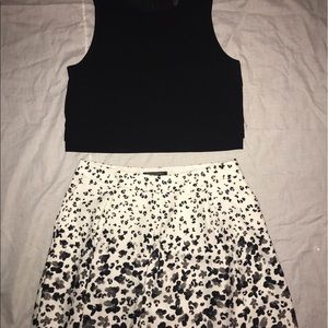 Crop top & mini skirt combo