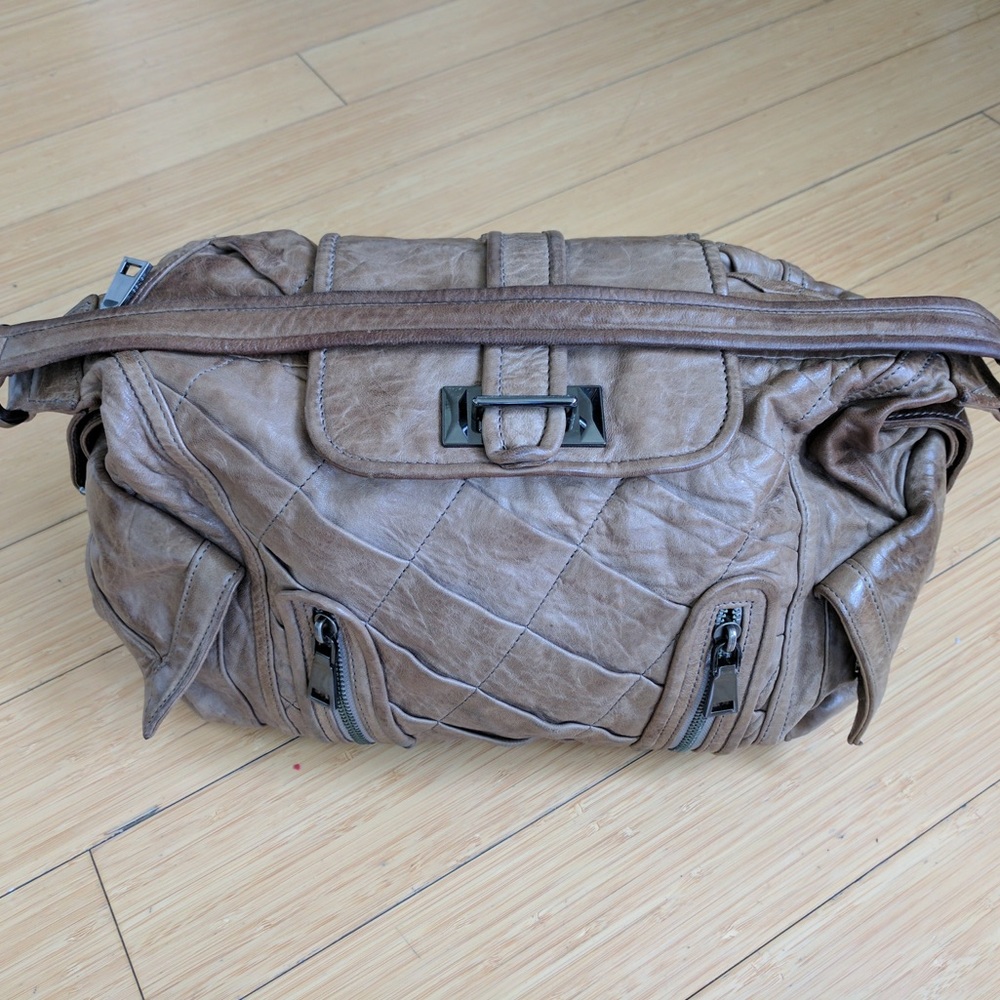 early 2000s dark beige Treesje handbag / purse