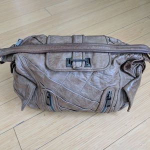 early 2000s dark beige Treesje handbag / purse