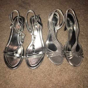 Silver Heels Size 8.5