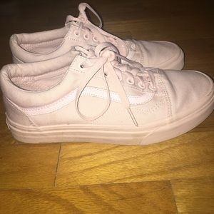 Light pink old skool vans