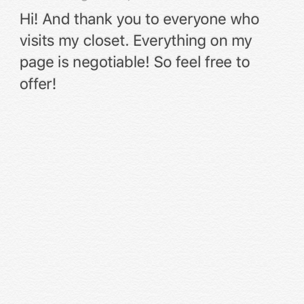 Any offers are welcome!