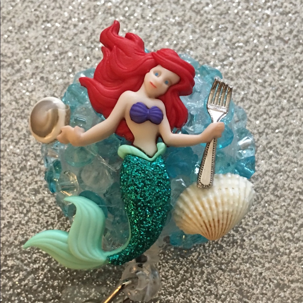 Little Mermaid name badge holder $9