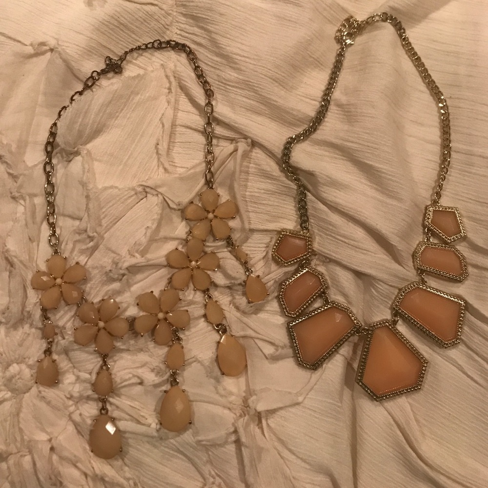 BUNDLE Pink Statement Necklaces