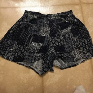 Navy Blue quilt style shorts
