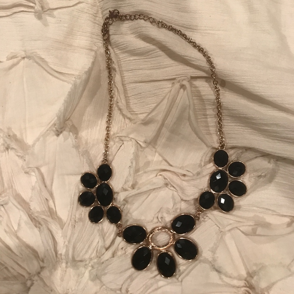 Black & Gold statement necklace