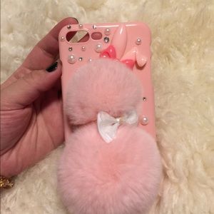 Iphone 6 plus pom pom bunny case