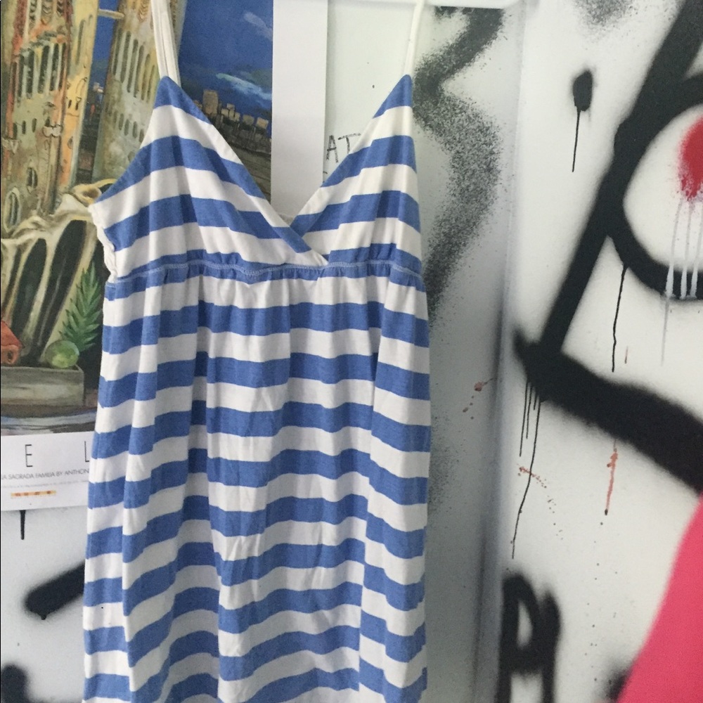 beachy striped tank top