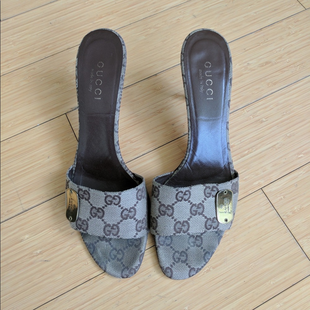 authentic Gucci sandal heels!