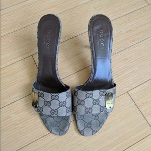 authentic Gucci sandal heels!