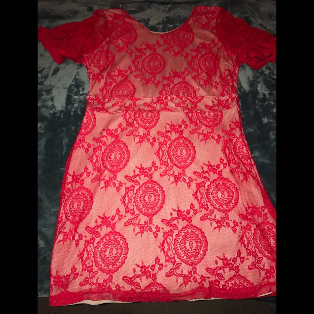 Red Lace Dress