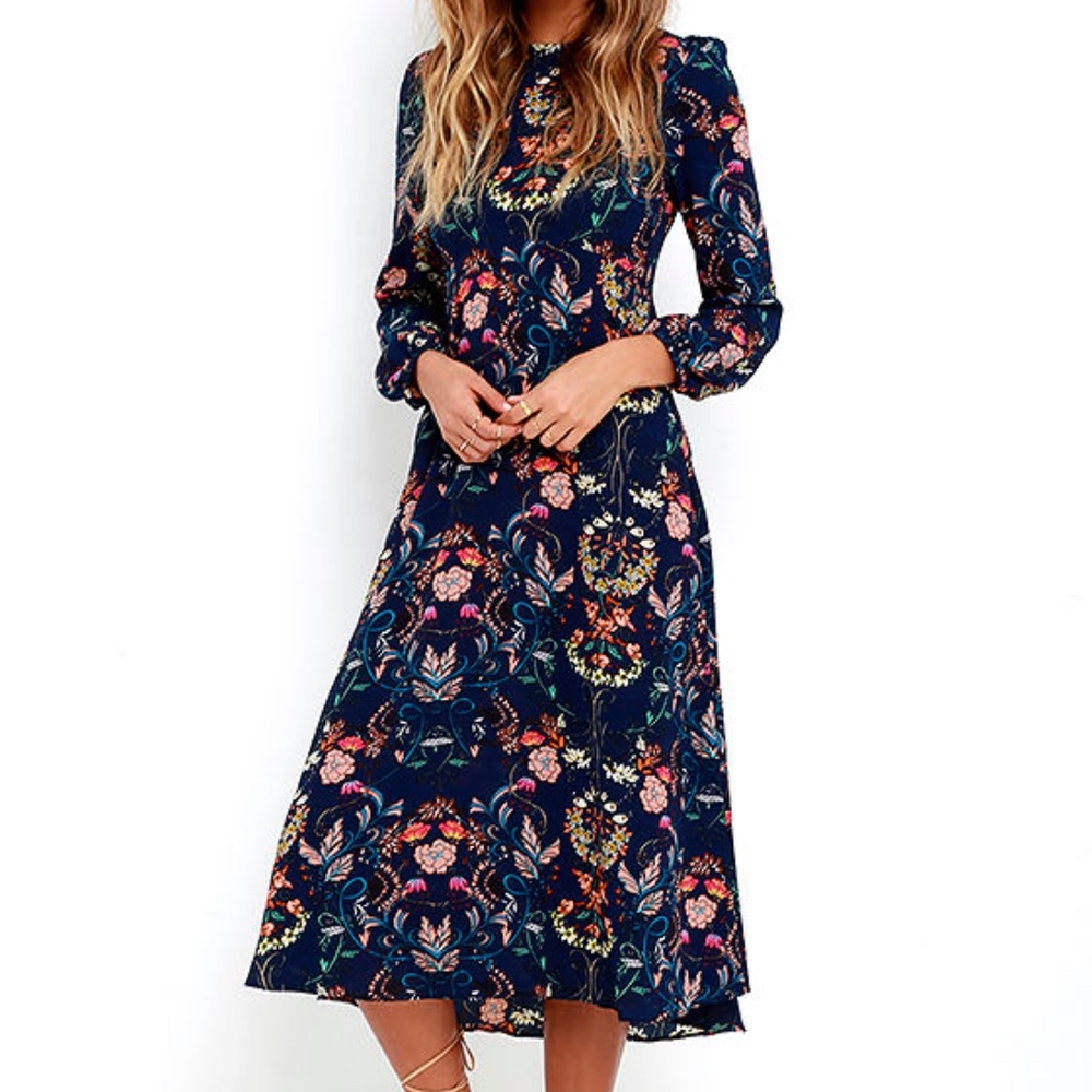 I. MADELINE || Boho Midi Dress