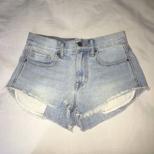 Light Wash Denim Shorts