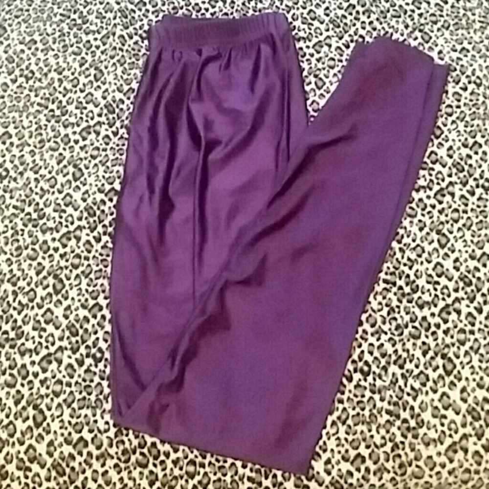 Purple spendex leggins