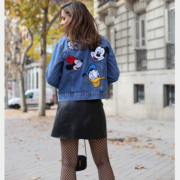 zara disney denim jacket