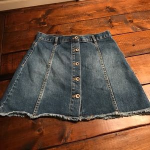 Forever 21 Button Up Denim Skirt - NWOT - Size 27