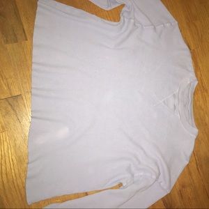 Light blue cropped long sleeve