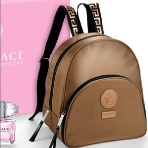 NWOT Versace Backpack (free blue tote bag)