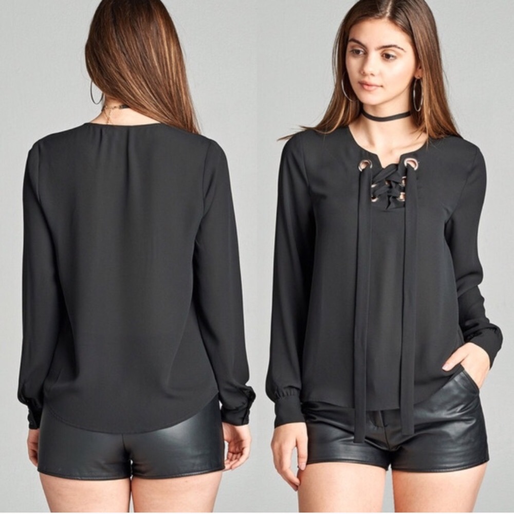Chiffon Tie Up Blouse